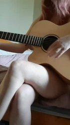 Some Naked Guitar Playing!