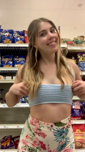 I Love Getting My Tits Out In The Store :)