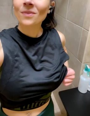 Letting My Boobs Free After A Good Workout Session 🥵